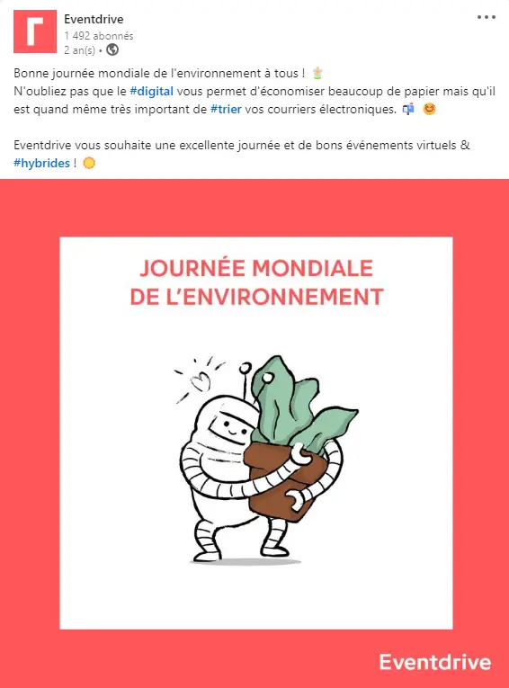 Post réseaux sociaux Eventdrive